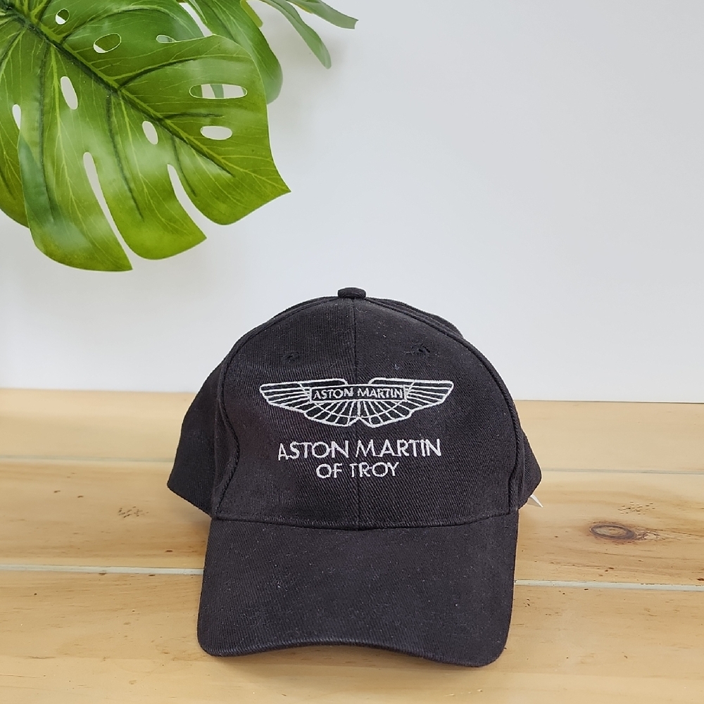 NWOT Aston Martin Of Troy 100%  Cotton Corduroy Stitched Baseball Hat/Cap Black